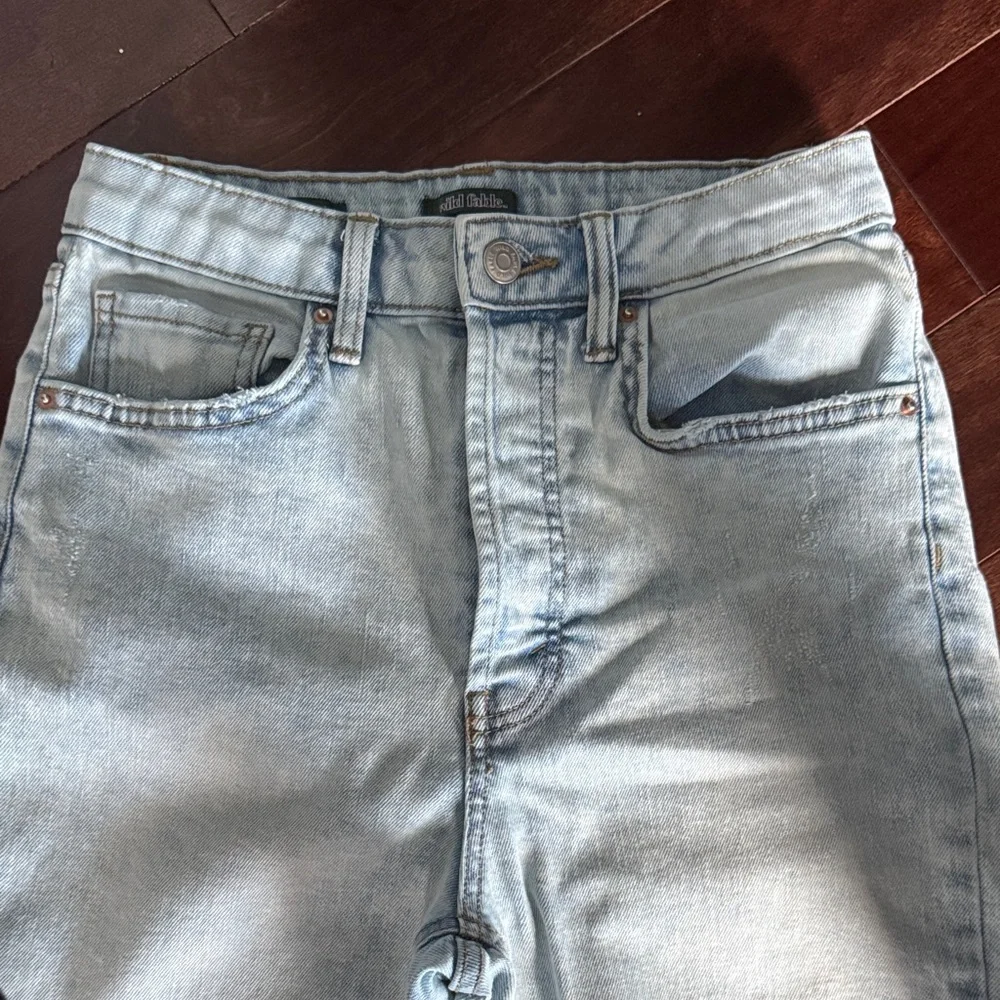 Wild Fable Highest Rise Slim Straight Distressed Jeans - Picture 6 of 8
